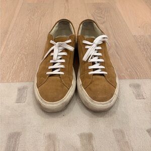 Common Projects Tan Suede Sneakers